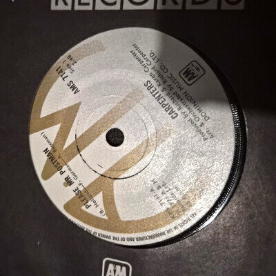 Carpenters - Please Mr Postman / This Masquerade 7" Vinyl Single A&M AMS 7141