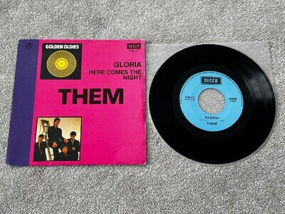 THEM - GLORIA / EX+ BELGIUM 7" SINGLE 6198 417 ULTRASONIC CLEANED & PLAYS GREAT!
