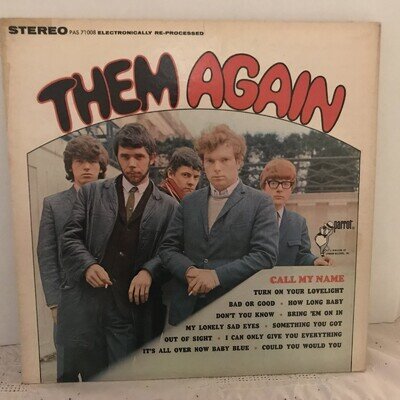 THEM - Them Again LP (STEREO US Pressing on PARROT, w/Van Morrison)