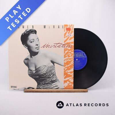 Carmen McRae Invitation Denmark LP Vinyl Record 1989 3027 Official - VG+/EX