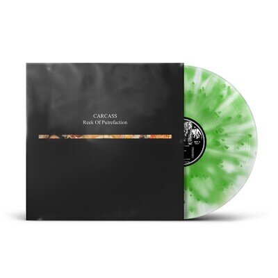 Carcass 'Reek Of Putrefaction' Green White Cloudy Vinyl - (Ltd to 300 copies)