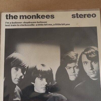 The Monkees The Monkees EP 1967 Arista 7" Black Vinyl 45RPM Stereo ARIST 326
