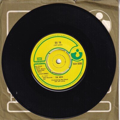 THE MOVE..DO YA..VERY GOOD 1972 HARVEST..PROG.ROCK 7"..HAR 5086