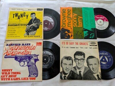 7" EP Collection ** MANFRED MANN, DUANE EDDY, BUDDY HOLLY, B. McGEE & S. TERRY.