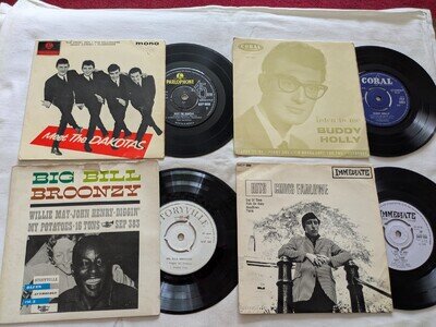 7" EP Collection ** BUDDY HOLLY, CHRIS FARLOWE, BIG BILL BROONZY, THE DAKOTAS.