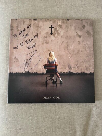 The Pretty Reckless Dear God LP Vinyl SIGNED Cover Taylor Momsen AUTOGRAPH PROOF