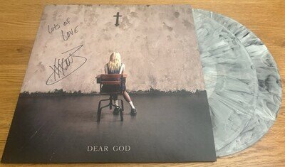 Taylor Momsen SIGNED Dear God 2LP Vinyl Poltergeist The Pretty Reckless New