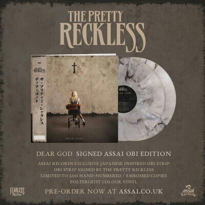 The Pretty Reckless Dear God SIGNED Poltergeist LP Obi Presale 26.06