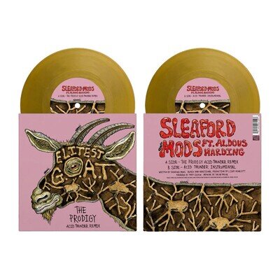 SLEAFORD MODS - Elitest GOAT (The Prodigy Acid Thunder Mix) - GOLD VINYL 7" New