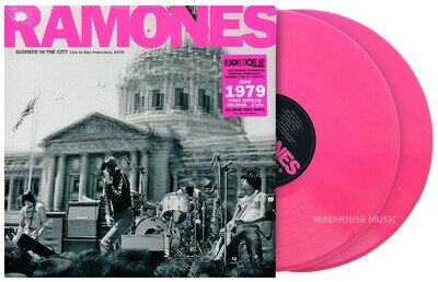 RAMONES LP x 2 Summer in the City : Live San Francisco 1979 NEON PINK Vinyl RSD
