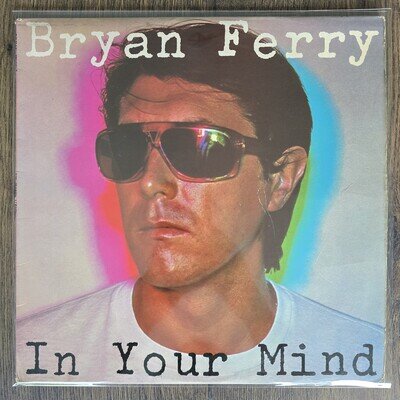 BRYAN FERRY In Your Mind LP Lyric Inner 33rpm 12" UK 1977 VG+/VG+