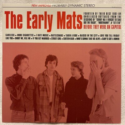 The Replacements ‎– The Early Mats : VINYL Record : RARE LP - Paul Westerberg