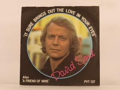 DAVID SOUL IT SURE BRINGS OUT THE LOVE IN YOUR EYES (131) 2 Track 7" Single incl