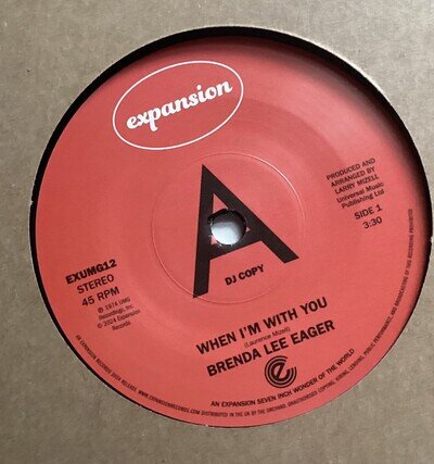 DJ COPY - BRENDA LEE EAGER - WHEN I’M WITH YOU / LET BE ME
