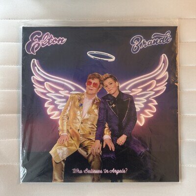 Elton John Brandi Carlile Who Believes In Angels? LP vinyl record PURPLE MARBLE