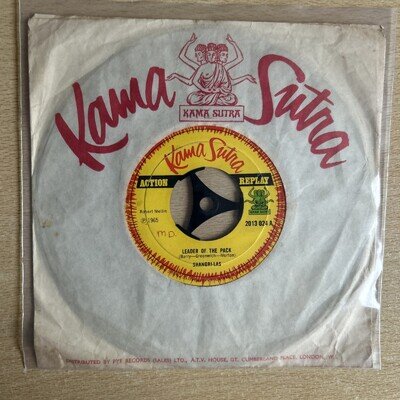 SHANGRI - LAS - LEADER OF THE PACK - 1972 - 7’ VINYL - VG+