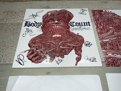 Body Count Carnivore 2020 rare Signed Autographed embossed Vinyl LP+poster Ice T
