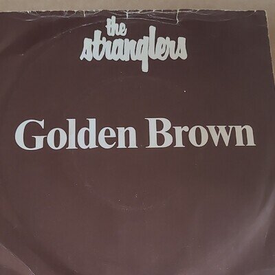 The Stranglers Golden Brown 1982 Liberty 7" Black Vinyl Single 45RPM BP 407