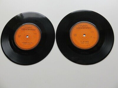 BOBBY DARIN 1958 PAIR 1 SIDED LONDON DEMO RECORDS SOMEBODY TO LOVE I'LL BE THERE
