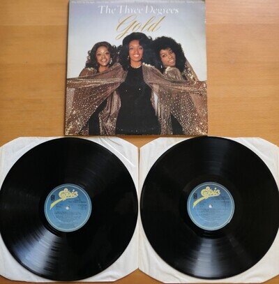 The Three Degrees Gold 2LP Gatefold NM Vinyl Epic EPC 22110