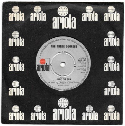 Jump The Gun by The Three Degrees 7" 45RPM single 1979 Ariola ARO 183 *EX*