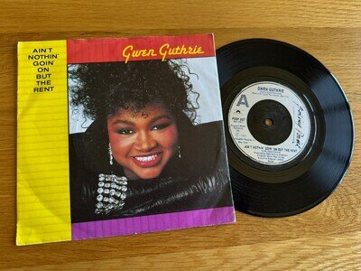 Gwen Guthrie - Ain't Nothin' Goin' On But The Rent 7" 1986 NM/EX Vinyl 45 Single