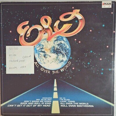 Electric Light Orchestra All Over The World Vinyl Record VG/VG LP01246 1987