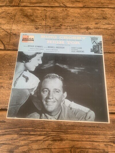High Tor Bing Crosby Julie Andrews DL 8272 Reissue EX Vinyl LP plays perfect