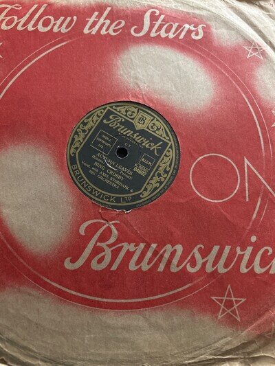 78rpm Bing Crosby Autumn Leaves/ Harbour Lights Brunswick