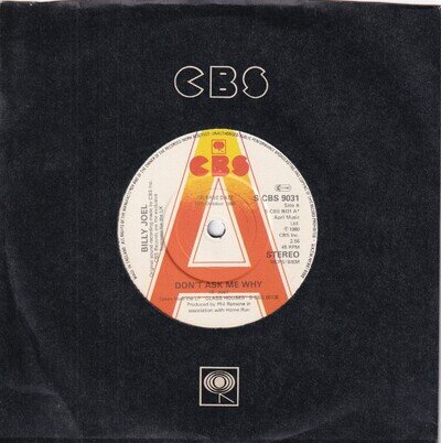 80s Pop BILLY JOEL don't ask me why 1980 UK Promo Demo 7" Vinyl 45 Mint