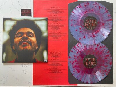 The Weeknd - After Hours - Red & Clear Splatter Vinyl LP Record