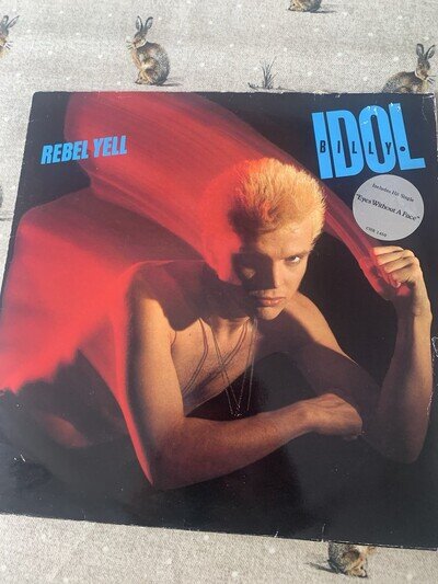 Billy Idol Rebel Yell 12" Black Vinyl LP 33RPM 1984 Chrysalis CHR 1450