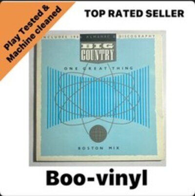 Big Country ~ One Great Thing Ltd Edition ~ 12” Vinyl Record Single EX / VG+