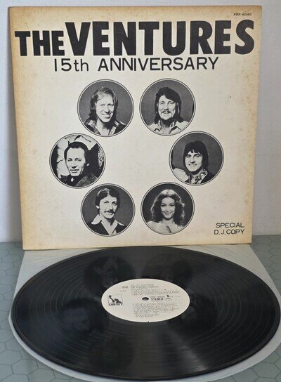 THE VENTURES Japan PROMO ONLY LP record SPECIAL DJ COPY 15th Anniversary PRP8046