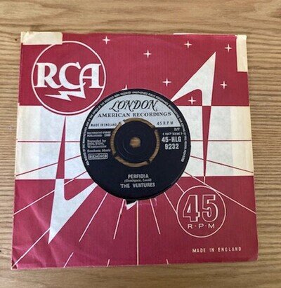 Perfidia - The Ventures 45 RPM Single Vinyl Record 1960 - London American Record