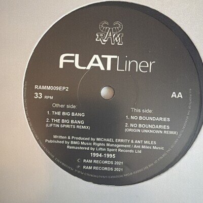 FLATLiner -The Big Bang Rmx 12" vinyl Ram Records Jungle Drum’n’bass Andy C Mint