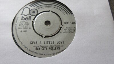 Bay City Rollers Give a Little Love 7" 1975 **NEAR MINT**