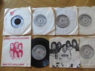 BAY CITY ROLLERS ~ 6 x 45's BUNDLE - BYE BYE BABY (WITH INNER LYRIC SHEET) 70's