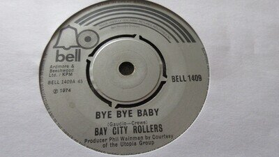 Bay City Rollers Bye Bye Baby 7" 1974 **NEAR MINT**