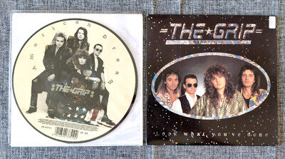 THE GRIP 2 x UK 7"s American Dream (Pic Disc)/Look What You've Done - Wildhearts