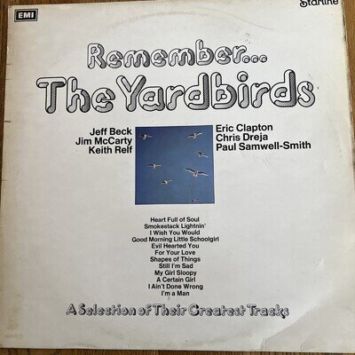 The Yardbirds/Remember/1972 Starline LP VG+