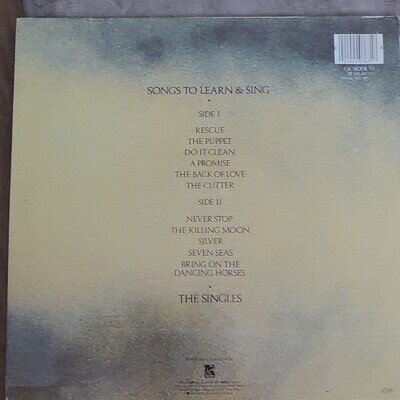 Echo & the Bunnymen Songs to Learn & Sing 1985 WEA 12" Vinyl LP UK KODE 13