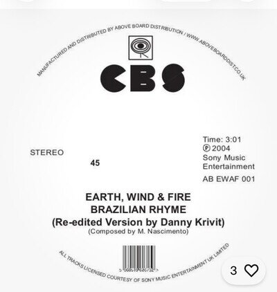 EARTH WIND & FIRE - Brazilian Rhyme / Runnin Danny Krivit re-edit)