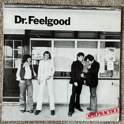 Dr. Feelgood LP Malpractice A-1 B-1 Vinyl UAS 29880 LAM COVER UK 1st 1975