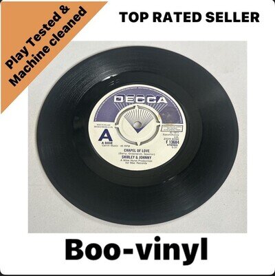 Shirley & Johnny Chapel Of Love 7" Decca F13684 Rare Demo Copy EX / M