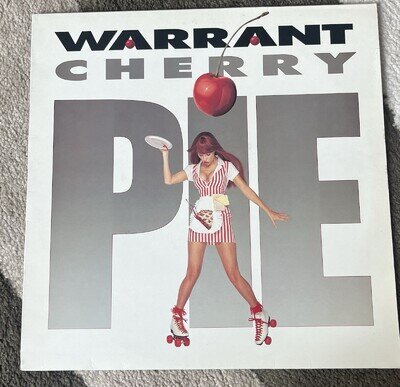 Warrant Cherry Pie 🍒 Rare Original 1990 🇬🇧 Vinyl with OIS - CBS 467190 1 🍒