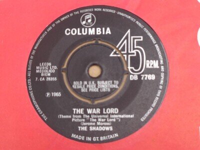 Shadows - The War Lord - Columbia 45