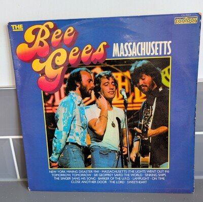 THE BEE GEES - MASSACHUSETTS 1978 UK REISSUE VINYL LP CN 2002 VG+/G+