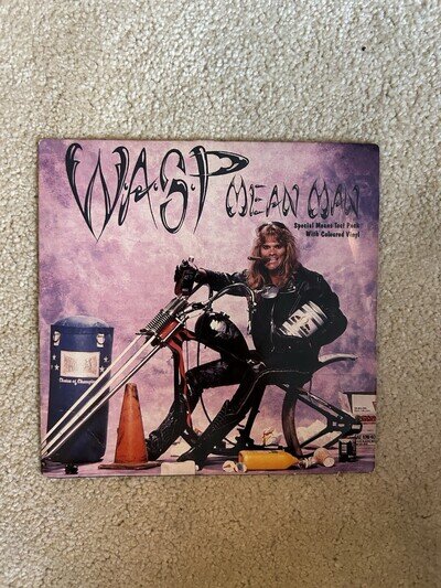 W.A.S.P Mean Man 7 Vinyl Single Record Coloured Vinyl