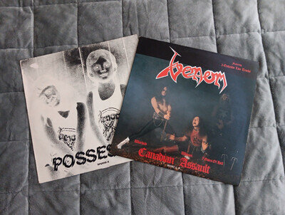 VENOM POSSESSED And Canadian Assault 12" LP Black Metal NWOBHM